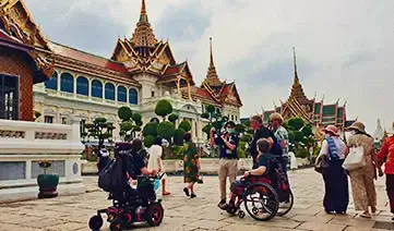 Accessible tourism destination in Asia with infrastructure adapted for people with disabilities