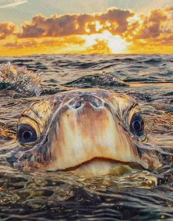 Tortuga nadando Panamá Turismo Accesible