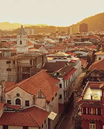 Vista aérea del casco antiguo de Panamá